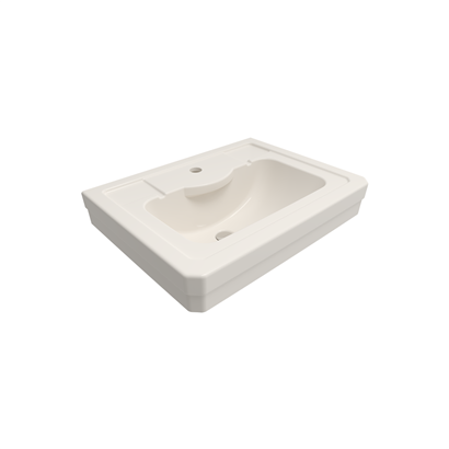 Bocchi Verona 61 cm Tek Delikli Parlak Bisküvi Lavabo