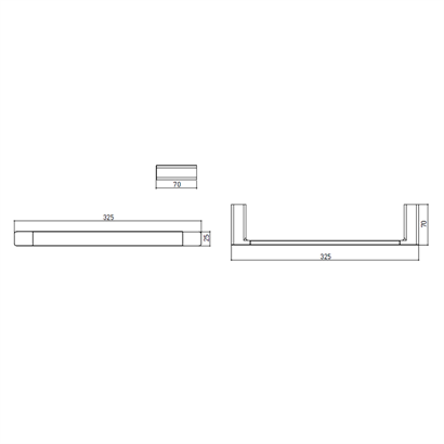 Bocchi Verona Havluluk Uzun 325 Mm Krom
