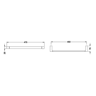 Bocchi Verona Havluluk Uzun 475 Mm Krom