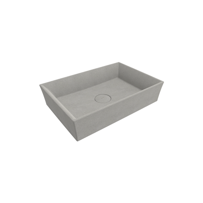 Bocchi Vessel 56 cm Dikdörtgen Lavabo Mat Beton Lavabo
