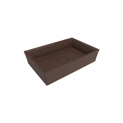 Bocchi Vessel 56 cm Dikdörtgen Mat Kahve Lavabo