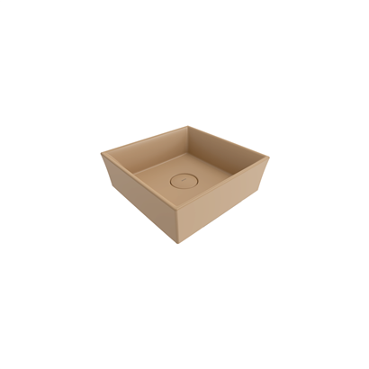 Bocchi Vessel Kare Tezgah Üstü Lavabo 38 cm Mat Kaşmir
