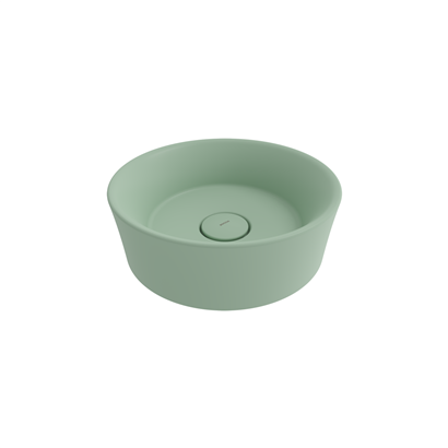 Bocchi Vessel Yuvarlak Çanak Lavabo 38 cm Mat Mint Yeşil