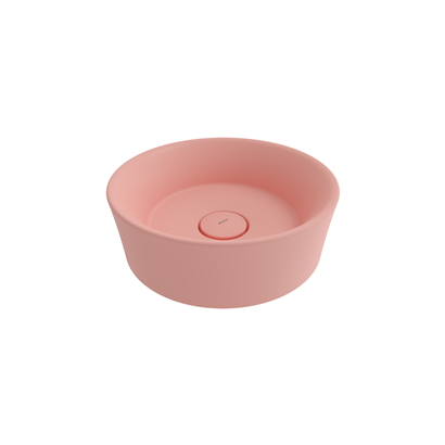 Bocchi Vessel Yuvarlak Çanak Lavabo 38 cm Mat Somon