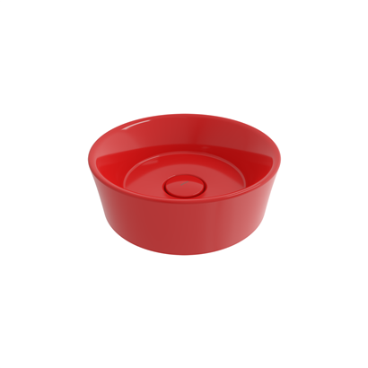 Bocchi Vessel Yuvarlak Çanak Lavabo 38 cm Parlak Kırmızı