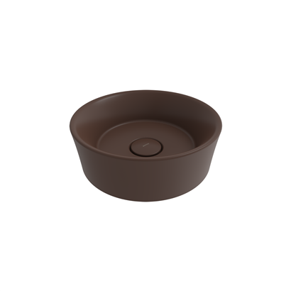 Bocchi Vessel Yuvarlak Çanak Lavabo 38 cm Mat Kahve
