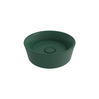 Bocchi Vessel Yuvarlak Çanak Lavabo 38 cm Mat Yeşil