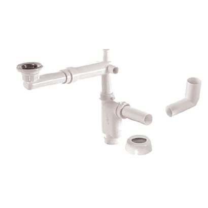 Bocchi Yer Tasarruflu Lavabo Sifonu – U Tipi, ABS
