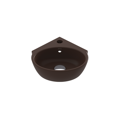 Bocci Taromina Arch Köşe Lavabo 30 cm Mat Kahve
