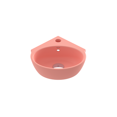 Bocci Taromina Arch Köşe Lavabo 30 cm Mat Somon