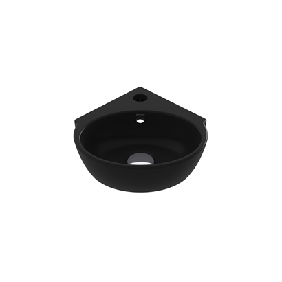 Bocci Taromina Arch Köşe Lavabo 30 cm Mat Siyah