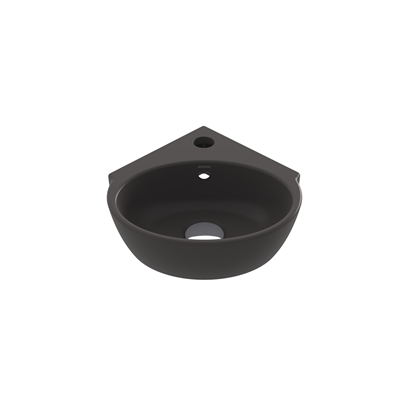 Bocci Taromina Arch Köşe Lavabo 30 cm Mat Antrasit