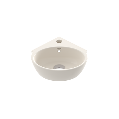 Bocci Taromina Arch Köşe Lavabo 30 cm Parlak Bisküvi