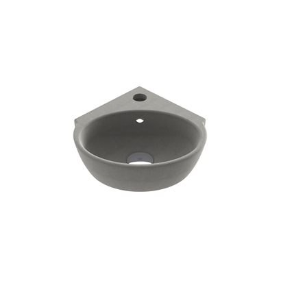 Bocci Taromina Arch Köşe Lavabo 30 cm Mat Beton