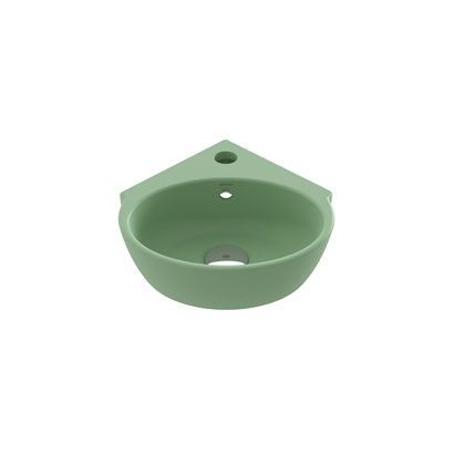 Bocci Taromina Arch Köşe Lavabo 30 cm Mat Mint Yeşil