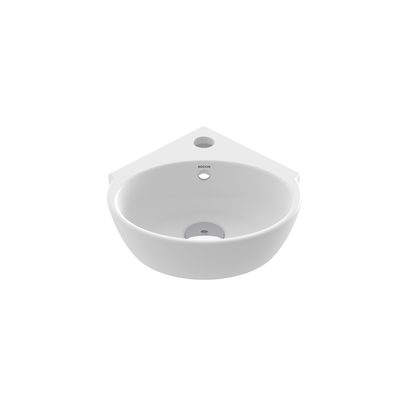 Bocci Taromina Arch Köşe Lavabo 30 cm Mat Beyaz