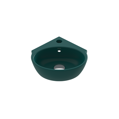 Bocci Taromina Arch Köşe Lavabo 30 cm Mat Petrol Mavisi