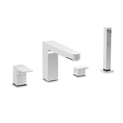 Artema Root Square Küvet Bataryası (4 Delikli) Krom