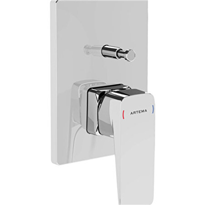 Artema Root Square Ankastre Banyo Bataryası (Sıva Üstü Grubu) Krom