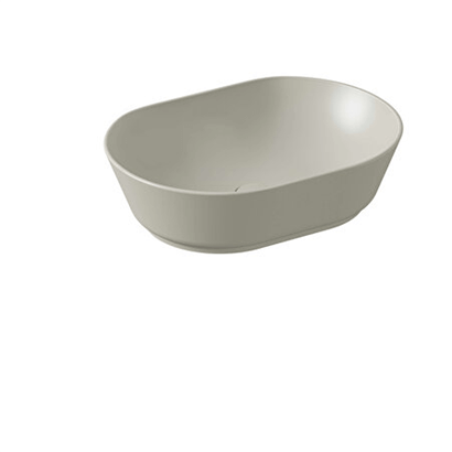 Vitra Geo Oval Çanak Lavabo Mat Bej, 55 Cm