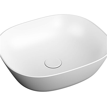 Vitra Plural 45 Cm Kare Çanak Lavabo Mat Beyaz