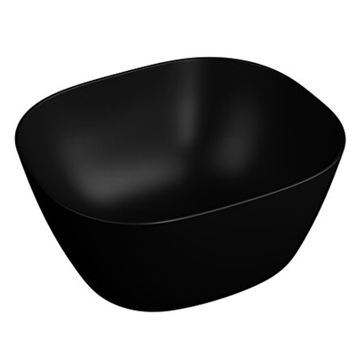 Vitra Plural Mat Siyah 45 Cm Kare Yüksek Çanak Lavabo