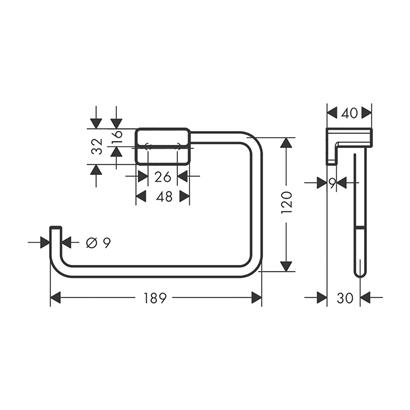 HansGrohe Addstoris Halka Havluluk - 41754990