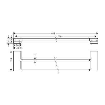 HansGrohe Addstoris İkili Havluluk - 41743140