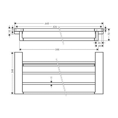 HansGrohe Addstoris Raflı Havluluk - 41751140
