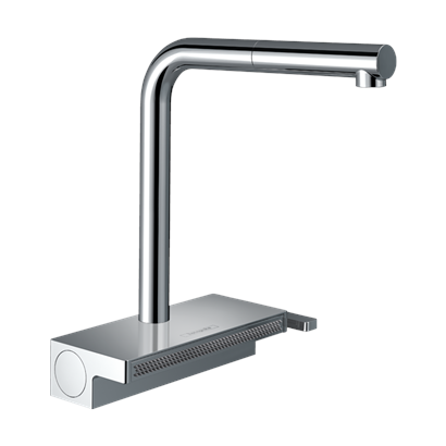 HansGrohe Aquno Select M81 Tek Kollu Eviye Bataryası 250, Çekilebilir Gaga, 2Jet - 73836000