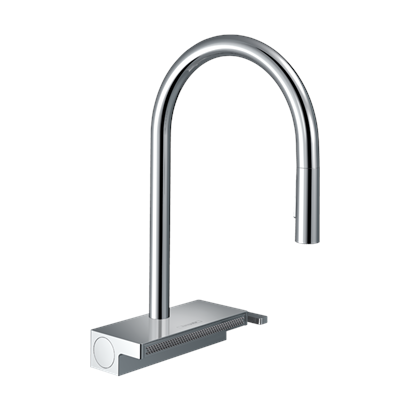 HansGrohe Aquno Select M81 Tek Kollu Eviye Bataryası 170, Çekilebilir El Duşu, 3Jet - 73837000