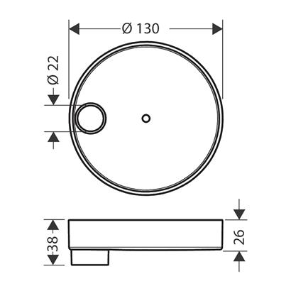 HansGrohe Casetta S Puro Sabunluk - 28679000