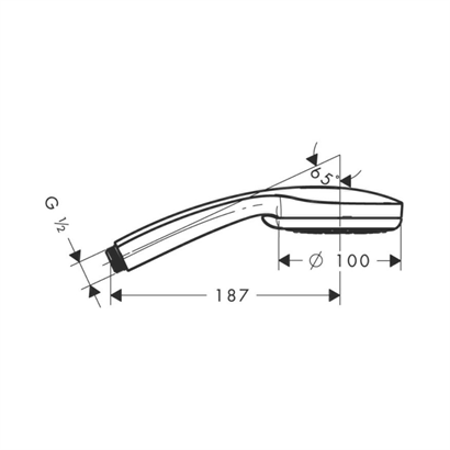 Hansgrohe Croma 100 Multi Ecosmart 9 lt/dk El Duşu - 28538000