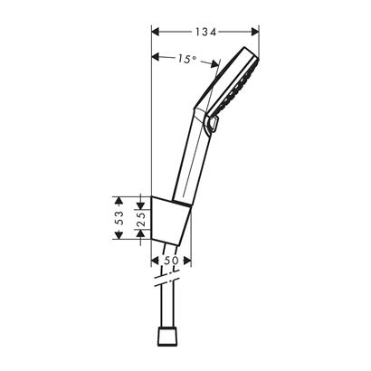 HansGrohe Crometta Duş Askı Seti Vario, 125 Cm Duş Hortumu İle - 26691400