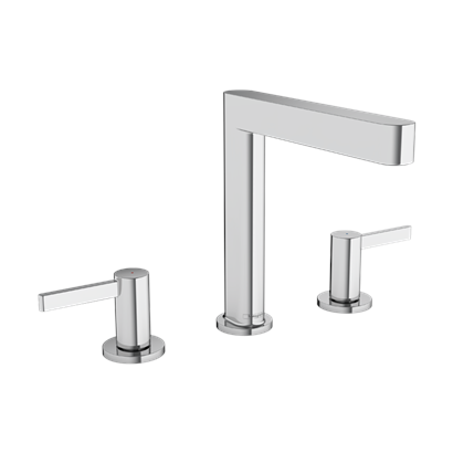 HansGrohe Finoris 3 - Delikli Lavabo Bataryası 160, Bas - Aç Gider Seti İle - 76034000