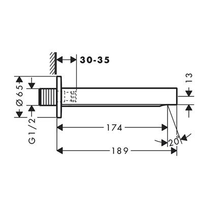 HansGrohe Finoris Küvet Gagası - 76410000