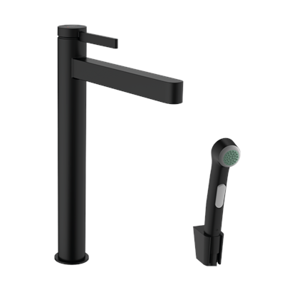 HansGrohe Finoris Tek Kollu Lavabo Bataryası 260, Bidette El Duşu Ve 160 Cm Duş Hortumu İle - 76220670