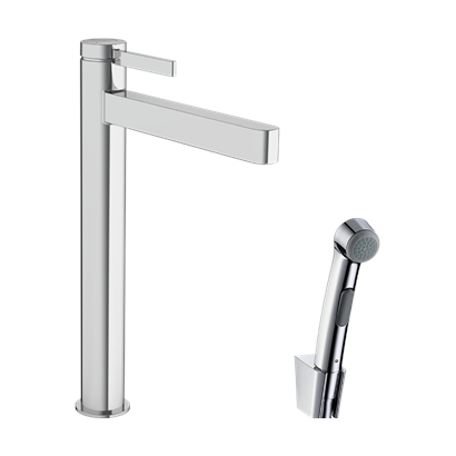 HansGrohe Finoris Tek Kollu Lavabo Bataryası 260, Bidette El Duşu Ve 160 Cm Duş Hortumu İle - 76220000