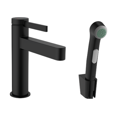 HansGrohe Finoris Tek Kollu Lavabo Bataryası 110, Bidette El Duşu Ve 160 Cm Duş Hortumu İle - 76210670