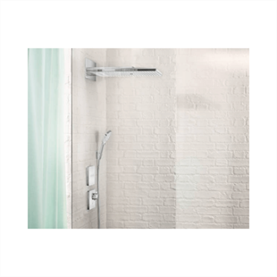 Hansgrohe FixFit Gönye Çıkış Square Satin Siyah Çek Valf - 26455670