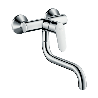 HansGrohe Focus M41 Tek Kollu Eviye Bataryası Duvardan Kısa Gaga, 1Jet - 31825000