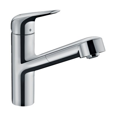 HansGrohe Focus M42 Tek Kollu Eviye Bataryası 150, Çekilebilir Gaga, 1Jet - 71814000