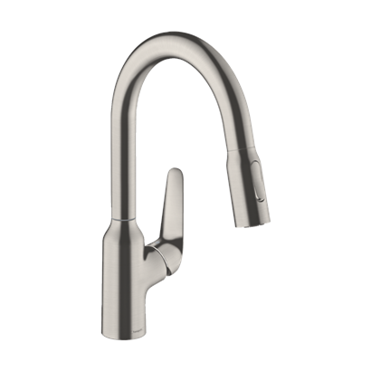 HansGrohe Focus M42 Tek Kollu Eviye Bataryası 180, Çekilebilir El Duşu, 2Jet - 71801800