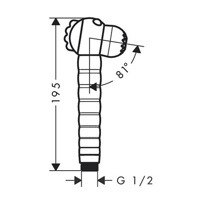 HansGrohe Jocolino Çocuk El Duşu Timsah 2Jet - 28788570