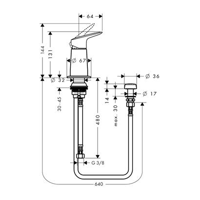 HansGrohe Logis Bide Seti Dikey Sprey İle - 71629000
