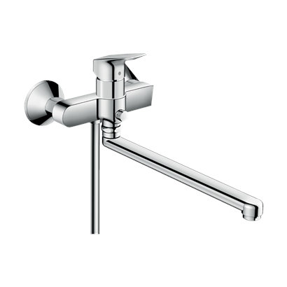 HansGrohe Logis Tek Kollu Banyo Bataryası Uzun Gaga İle - 71402000