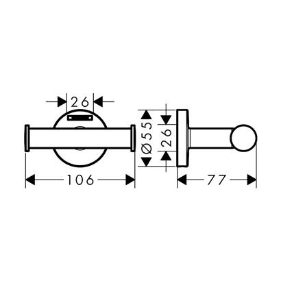 HansGrohe Logis Universal İkili Askılık - 41725000