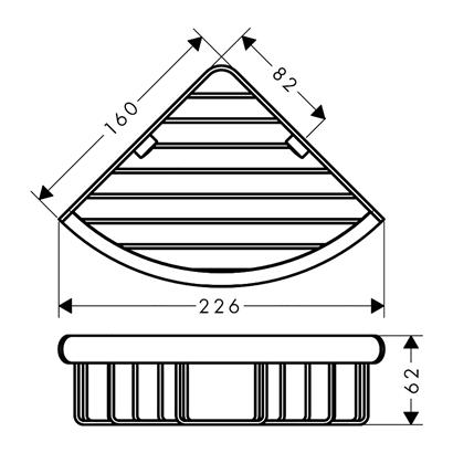 HansGrohe Logis Universal Köşe Süngerlik - 41710000