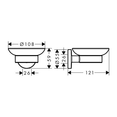 HansGrohe Logis Universal Sabunluk - 41715000