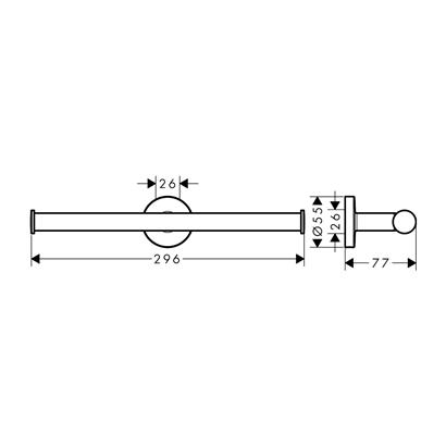 HansGrohe Logis Universal Yedek Tuvalet Kağıtlığı - 41717000